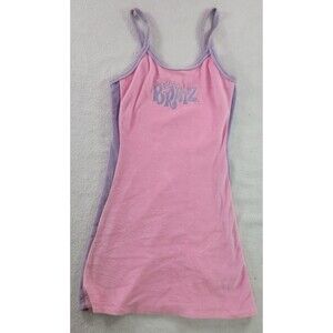 Dolls Kill x Bratz Y2K Pink Purple Velour Mini Slip Dress Size Small Cami
